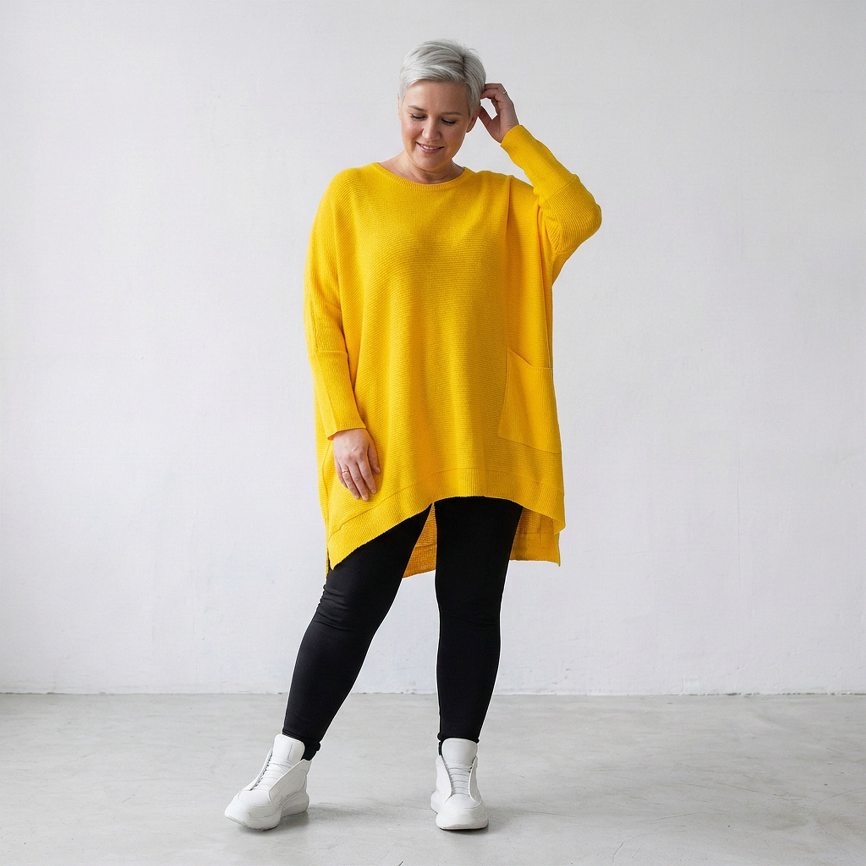 AKH Fashion Shirt 2307 Strick, Gelb