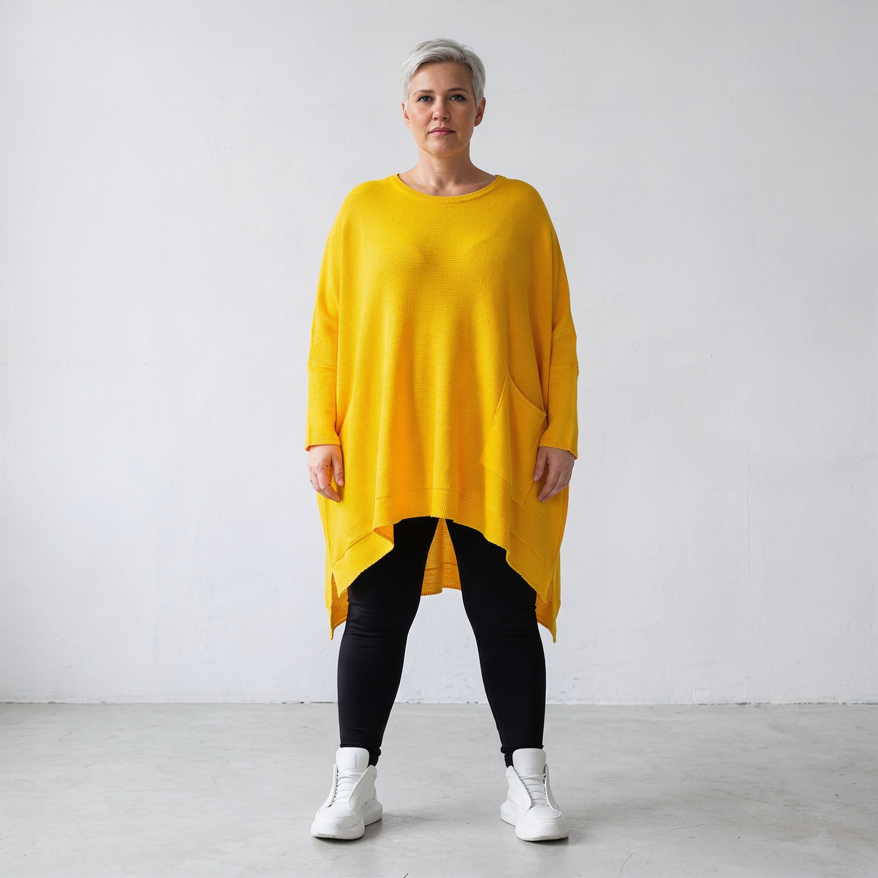 AKH Fashion Shirt 2307 Strick, Gelb