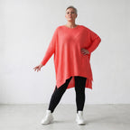 AKH Fashion Shirt 2307 Strick, KorallRot