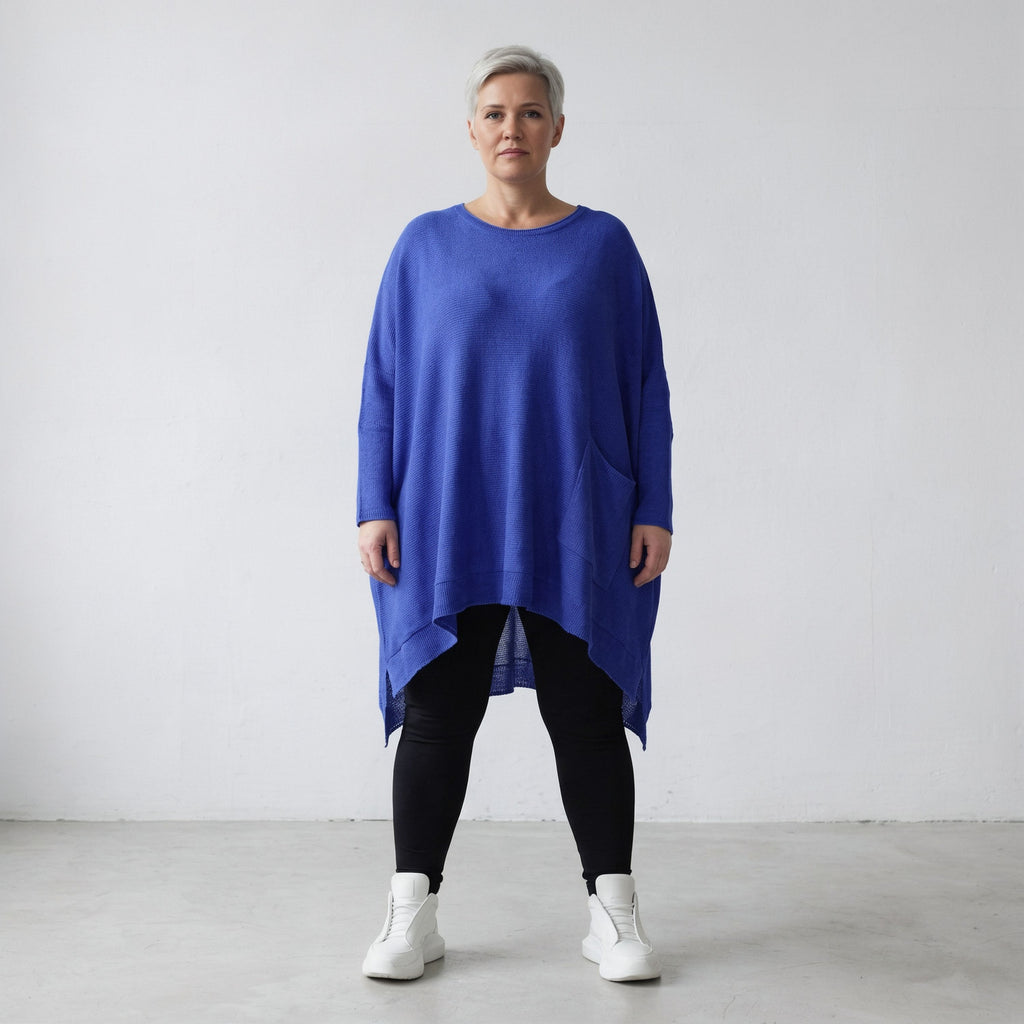 AKH Fashion Shirt 2307 Strick, Royalblau