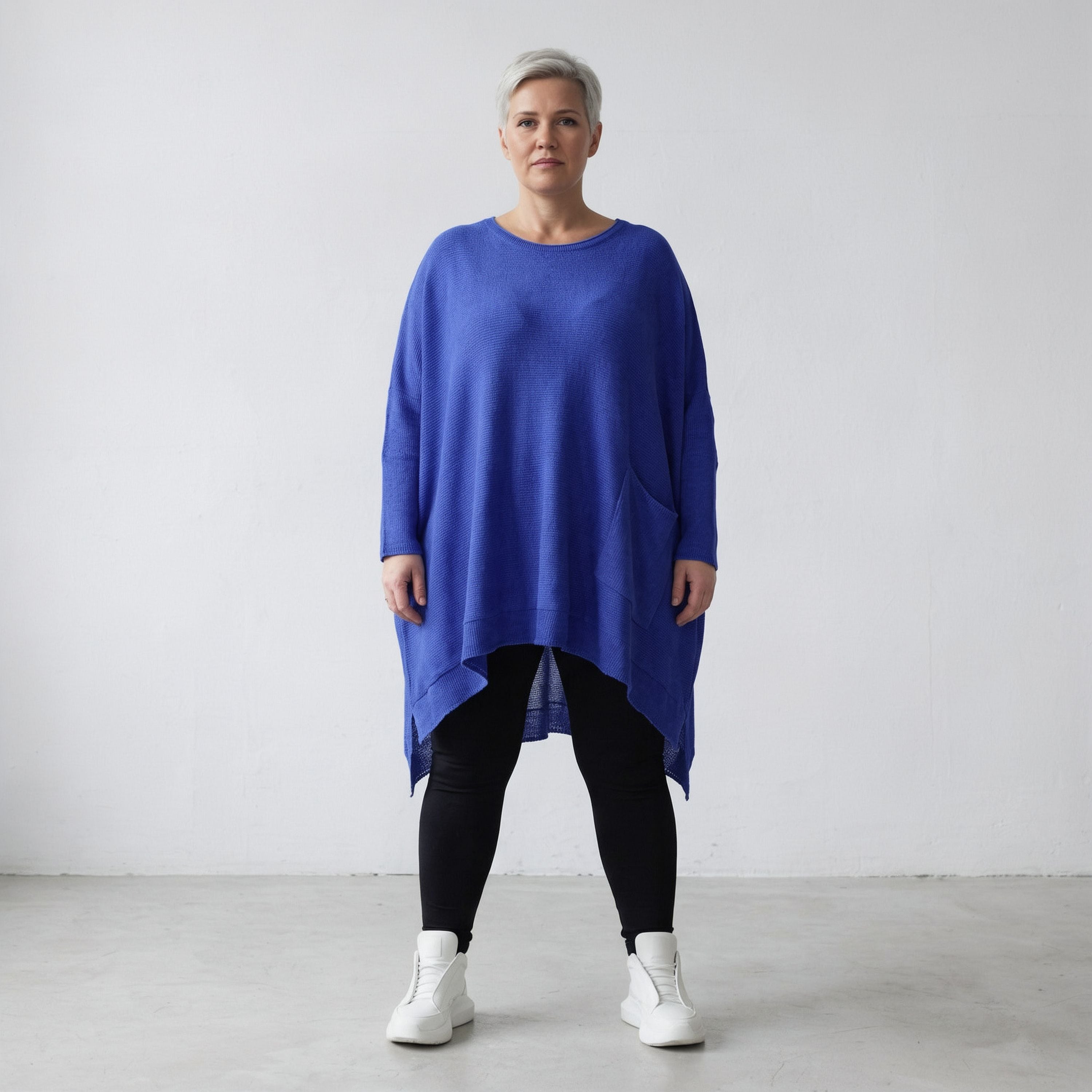 AKH Fashion Shirt 2307 Strick, Royalblau