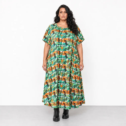 AKH Fashion · Kleid · UrbanArt · 7278 · GraffitiGreen