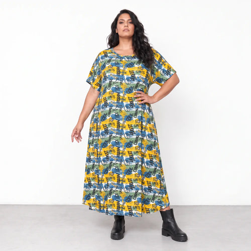 AKH Fashion · Kleid · UrbanArt · 7278 · GraffitiYellow