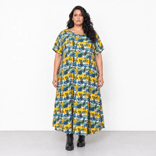 AKH Fashion · Kleid · UrbanArt · 7278 · GraffitiYellow