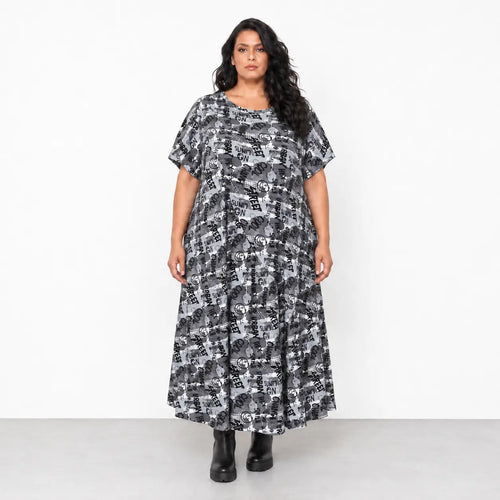 AKH Fashion · Kleid · UrbanArt · 7278 · GraffitiGrey