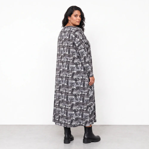 AKH Fashion · Kleid · UrbanArt · 7278 · GraffitiGrey