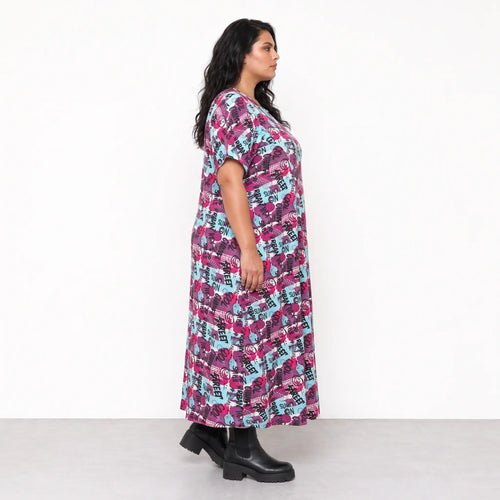 AKH Fashion · Kleid · UrbanArt · 7278 · GraffitiPurple