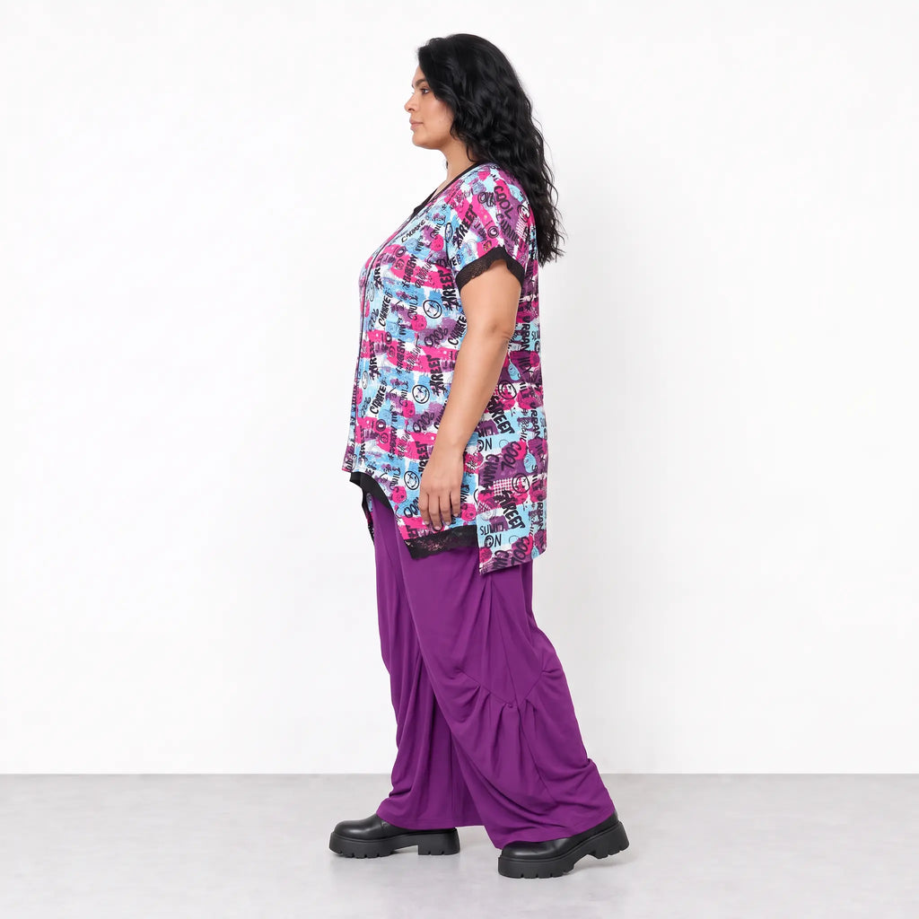 AKH Fashion · Weste · UrbanArt · 7211 · GraffitiPurple