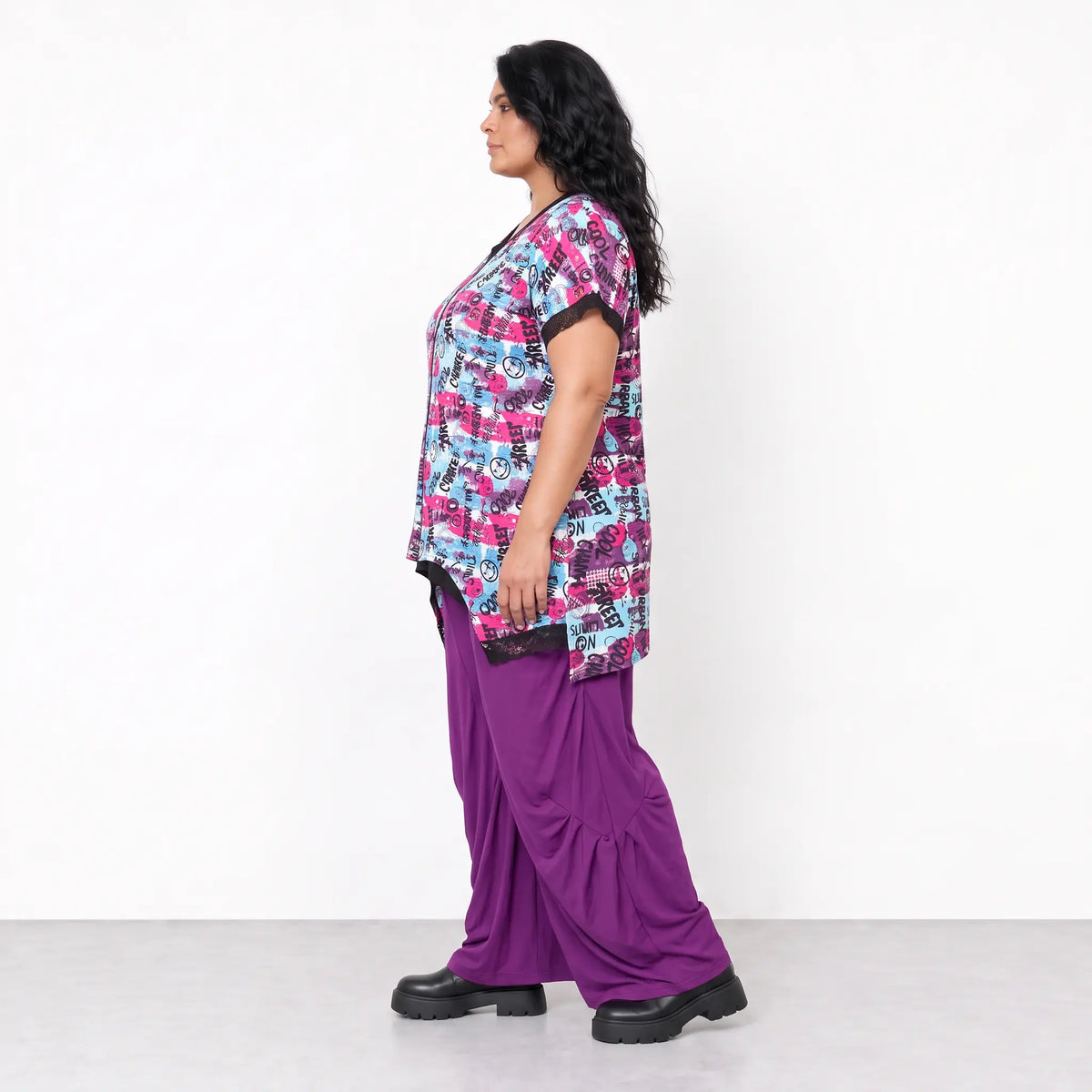 AKH Fashion · Weste · UrbanArt · 7211 · GraffitiPurple