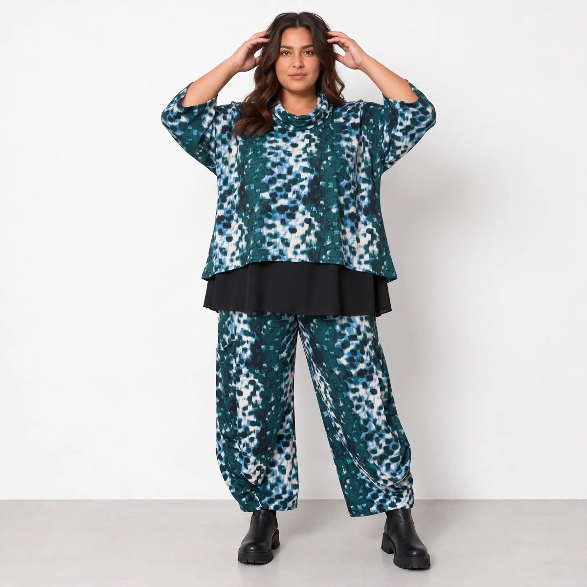 AKH Fashion · Shirt · Arista · 3019 · PetrolStains
