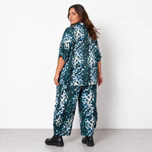AKH Fashion · Bluse · Arista · 7092 · PetrolStains