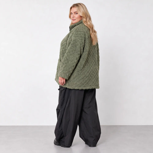 AKH Fashion · Jacke · CuddlySuede · 7104 · KhakiCheck