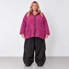 AKH Fashion · Jacke · CuddlySuede · 7104 · BerryCheck