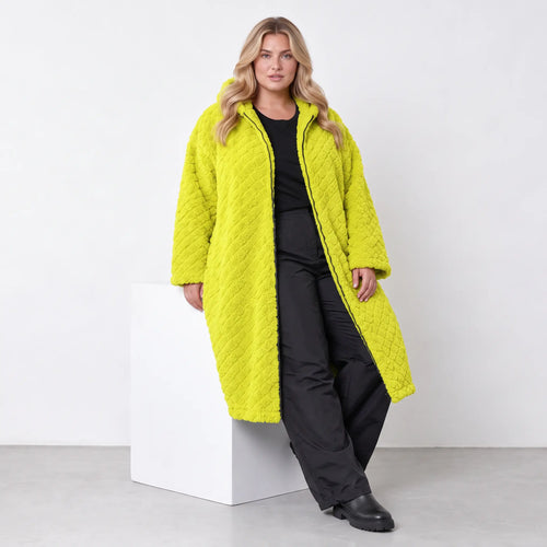 AKH Fashion · Mantel · CuddlySuede · 7102 · LimeCheck