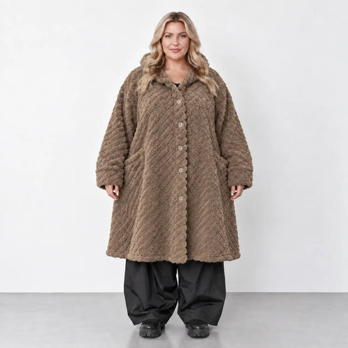 AKH Fashion · Jacke · CuddlySuede · 6660 · ChocoCheck