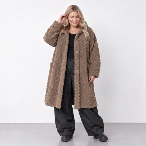 AKH Fashion · Jacke · CuddlySuede · 6660 · ChocoCheck