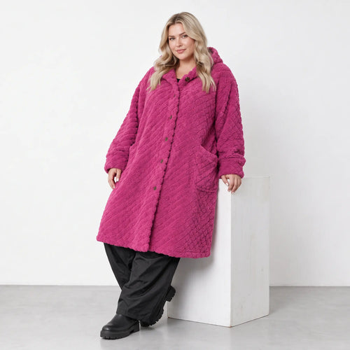 AKH Fashion · Jacke · CuddlySuede · 6660 · BerryCheck