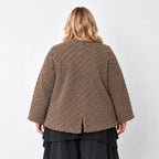 AKH Fashion · Jacke · CuddlySuede · 6073 · ChocoCheck