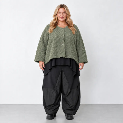 AKH Fashion · Jacke · CuddlySuede · 6073 · KhakiCheck