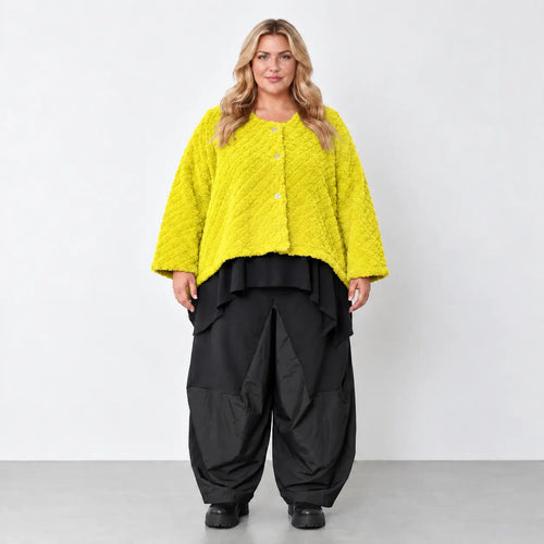 AKH Fashion · Jacke · CuddlySuede · 6073 · LimeCheck