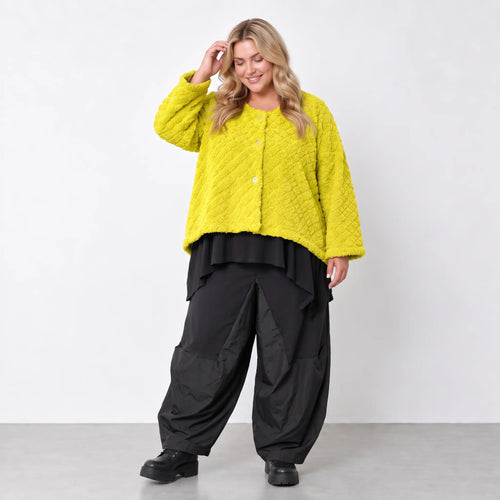 AKH Fashion · Jacke · CuddlySuede · 6073 · LimeCheck