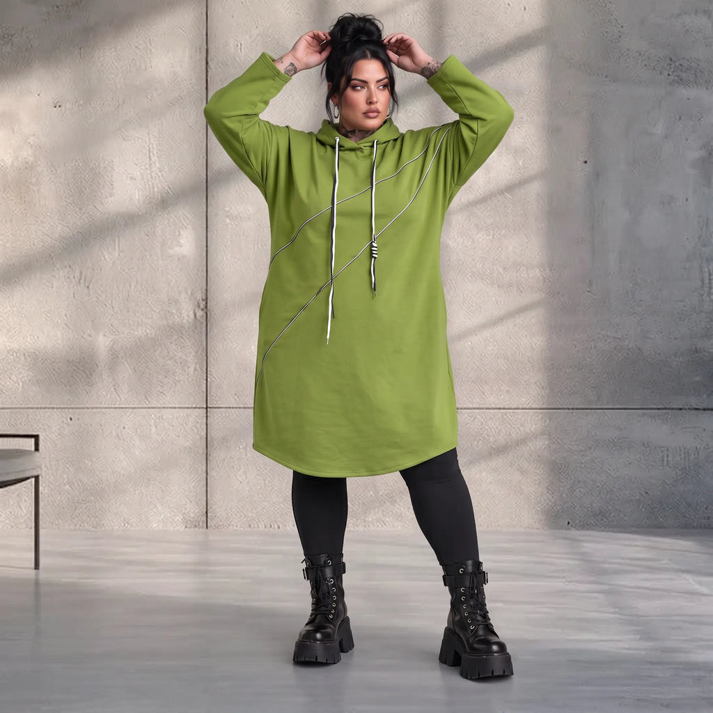 Funky Diva · Hoody · CrossDiva · KD544 · OliveGreen