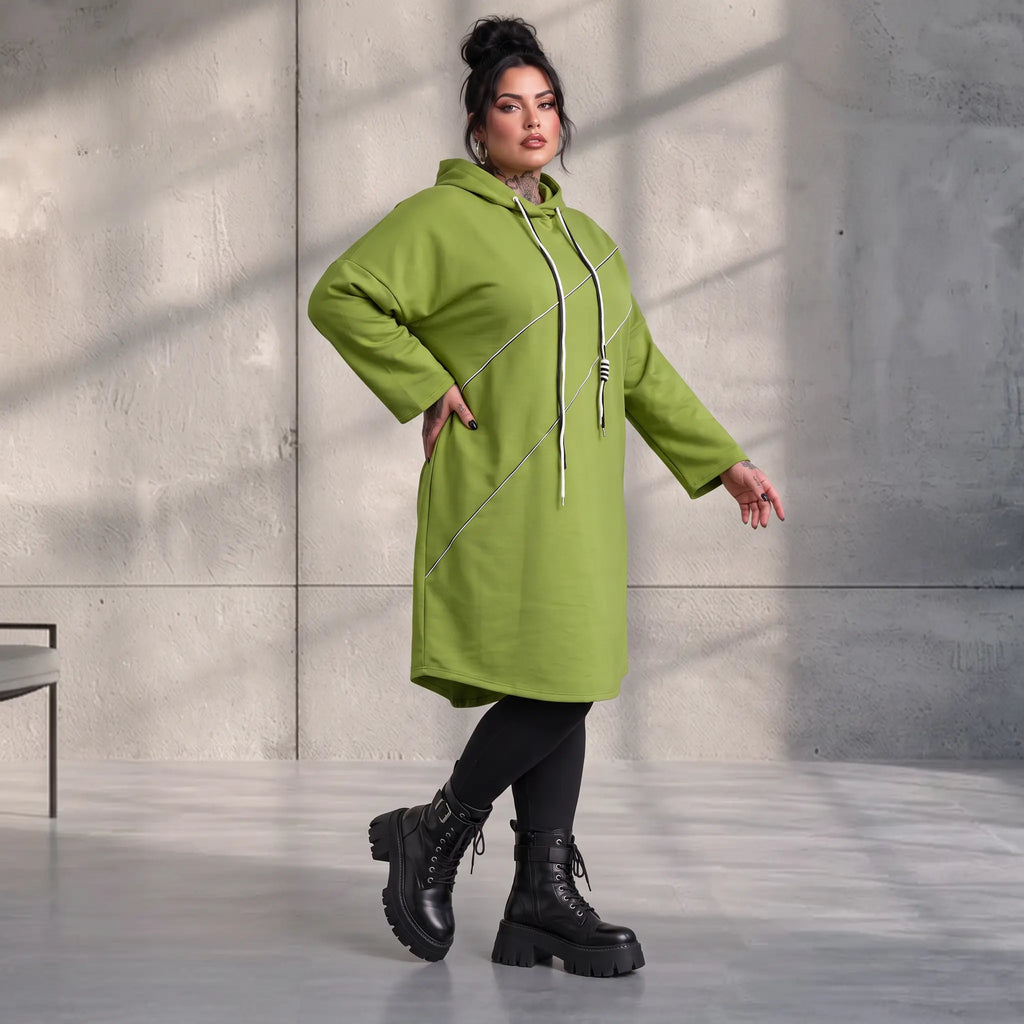 Funky Diva · Hoody · CrossDiva · KD544 · OliveGreen