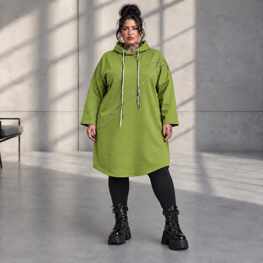 Funky Diva · Hoody · CrossDiva · KD544 · OliveGreen