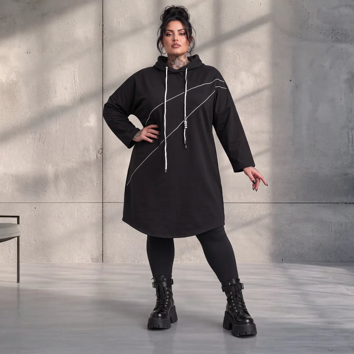 Funky Diva · Hoody · CrossDiva · KD544 · MidnightBlack