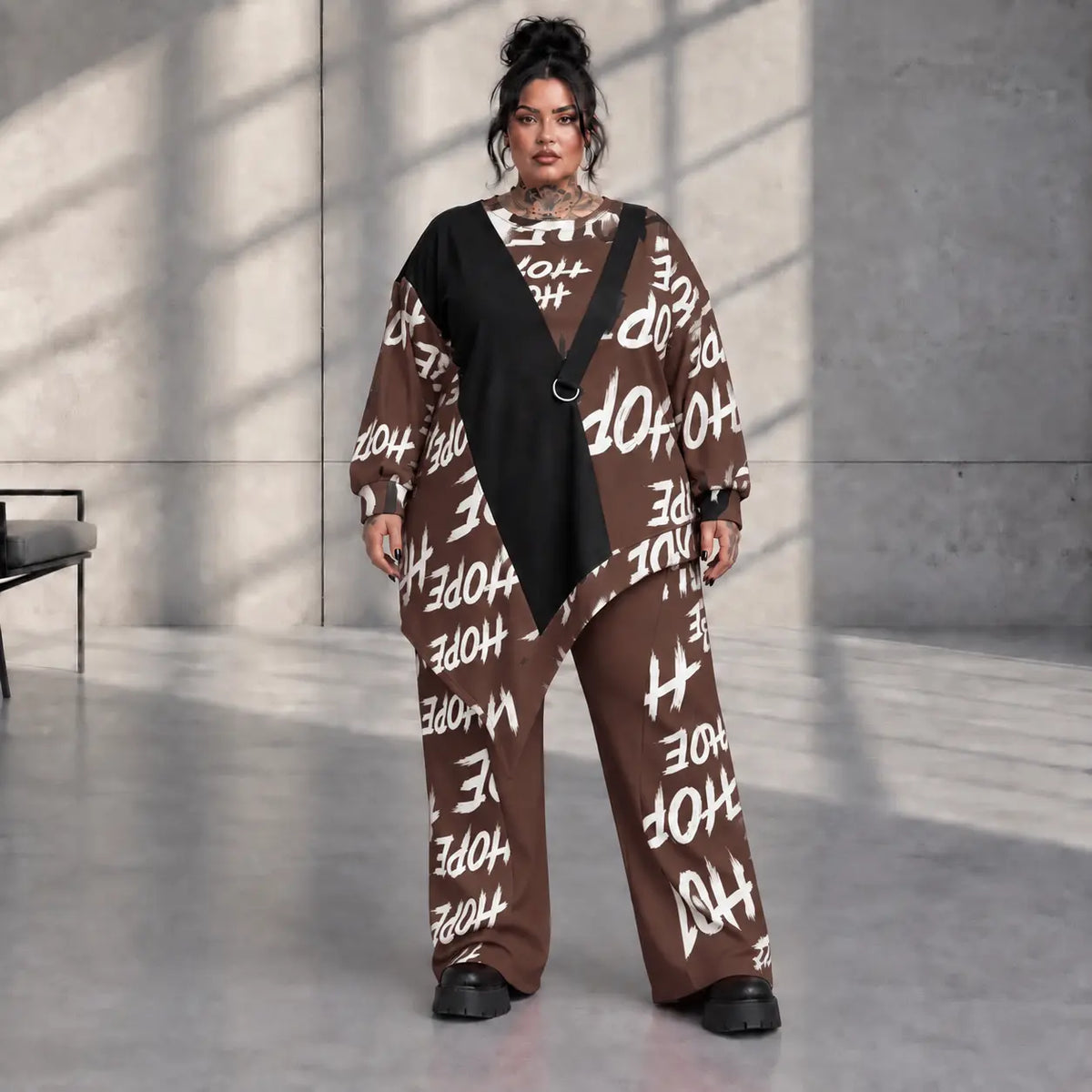 Funky Diva · Shirt · CrossDiva · KD551 · Espresso