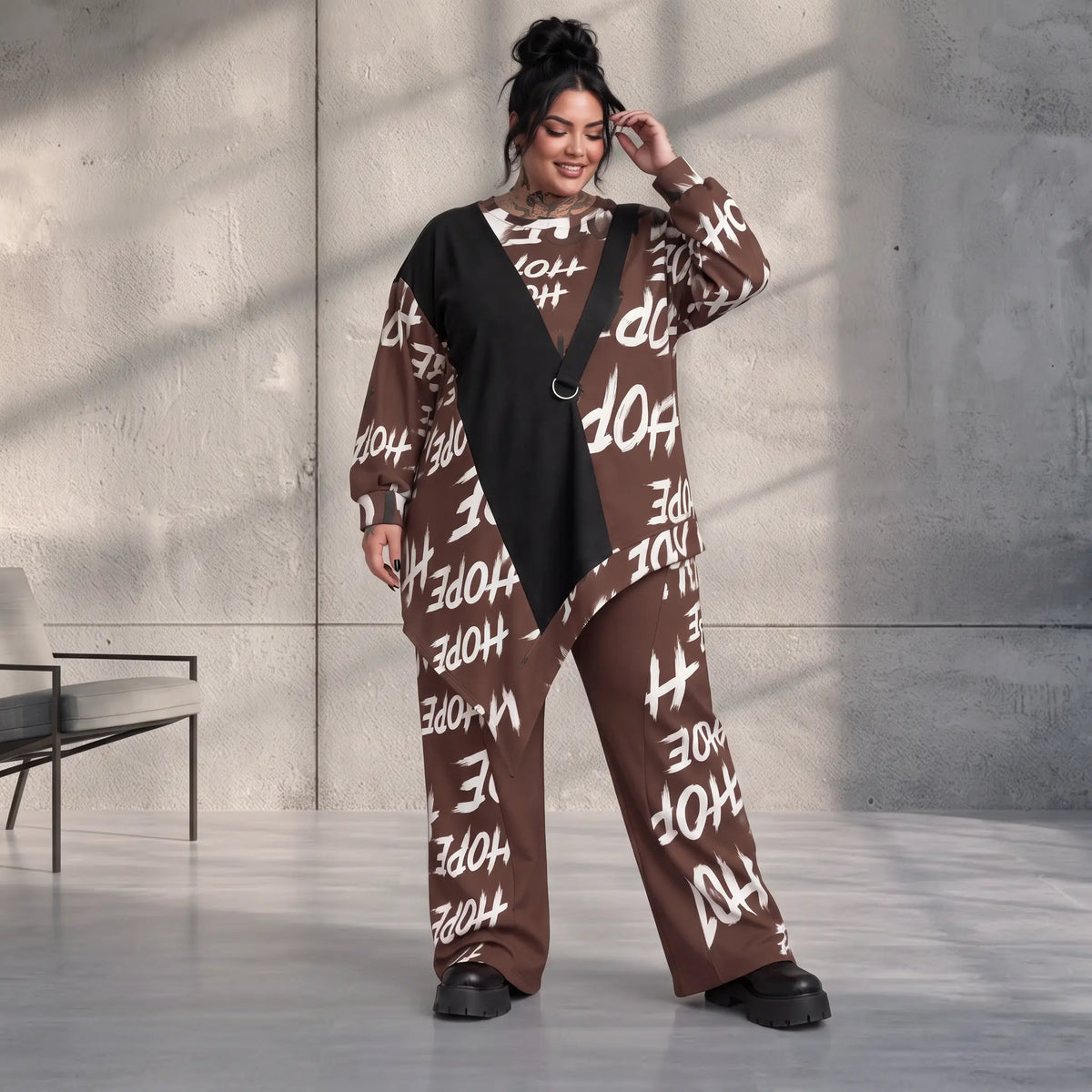 Funky Diva · Shirt · CrossDiva · KD551 · Espresso