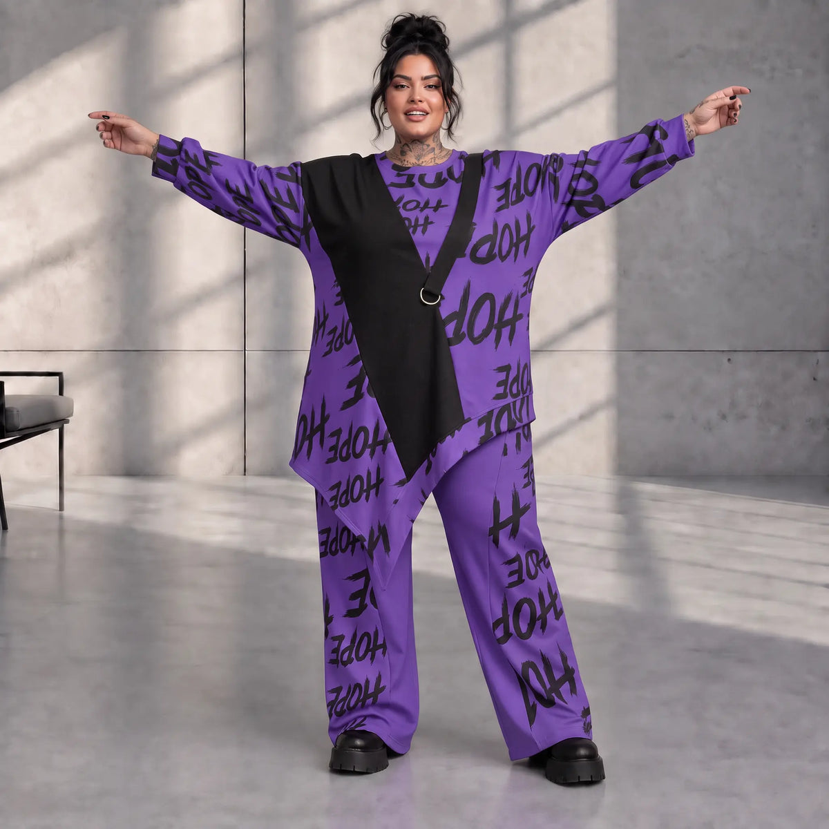 Funky Diva · Shirt · CrossDiva · KD551 · PurpleCross