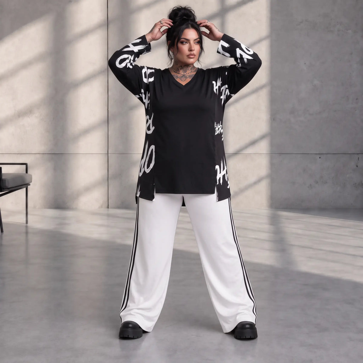 Funky Diva · Shirt · CrossDiva · KD540 · MidnightBlack