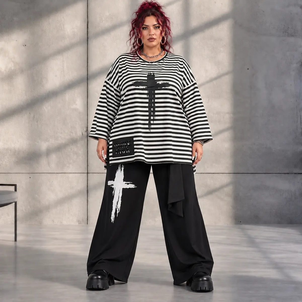 Funky Diva · Shirt · StripeDiva · KD546 · DuoBlack