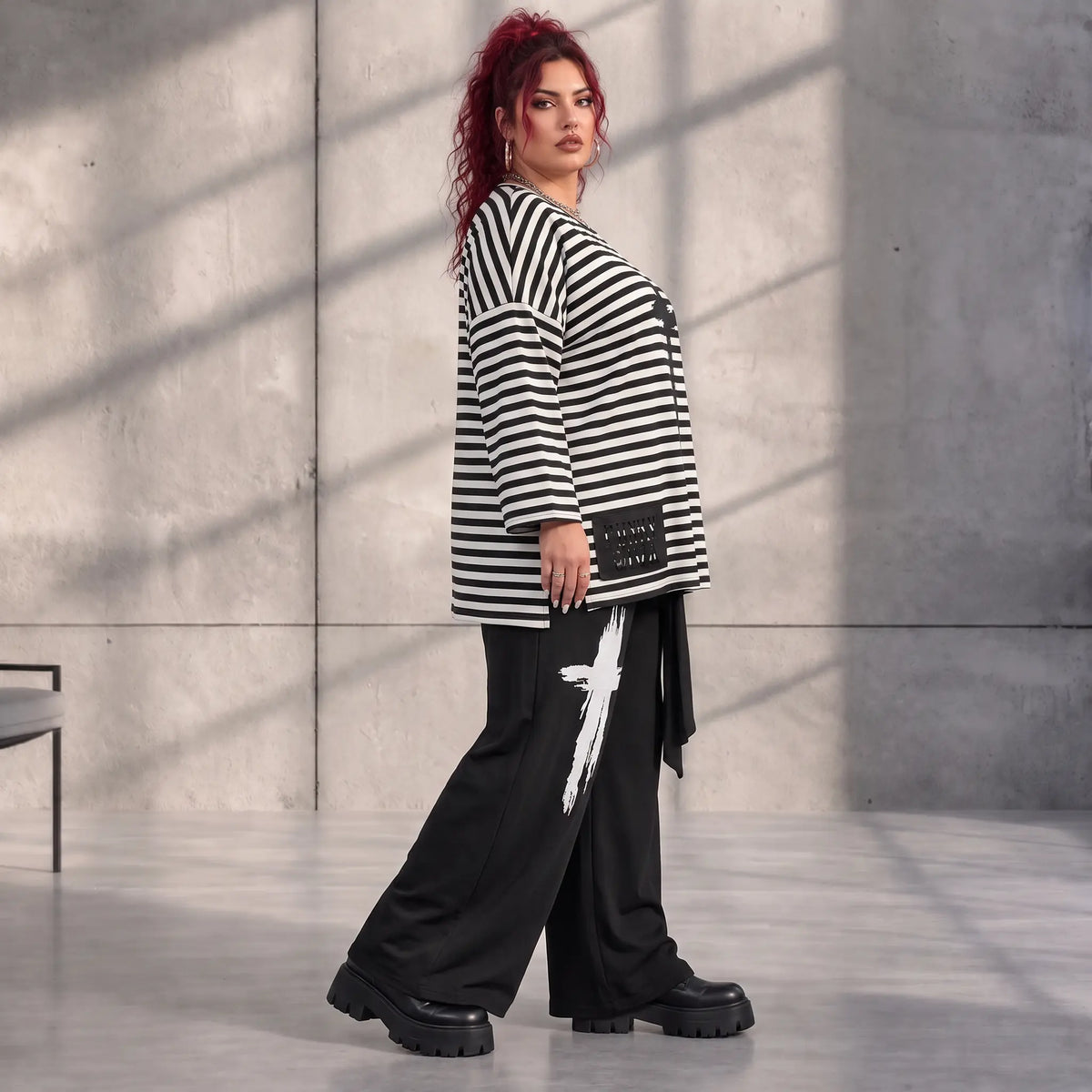Funky Diva · Shirt · StripeDiva · KD546 · DuoBlack