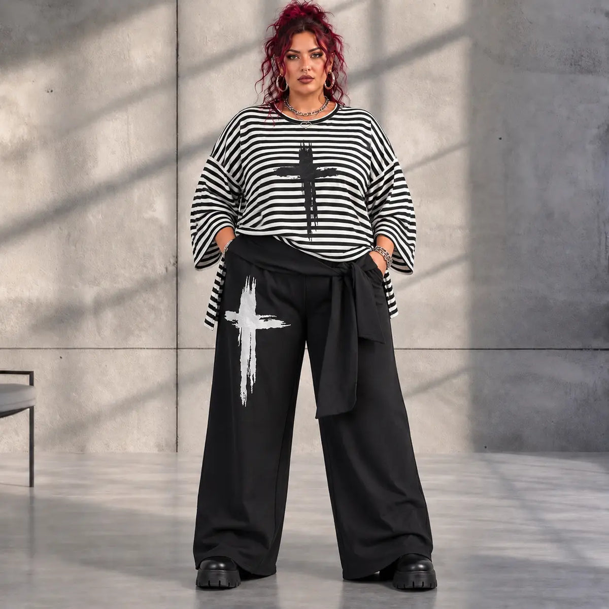 Funky Diva · Shirt · StripeDiva · KD546 · DuoBlack