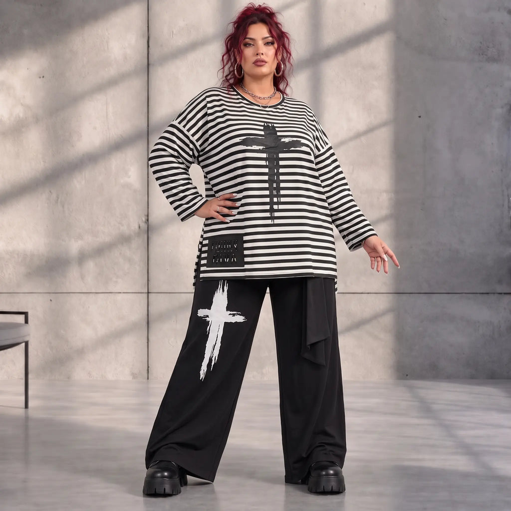 Funky Diva · Shirt · StripeDiva · KD546 · DuoBlack
