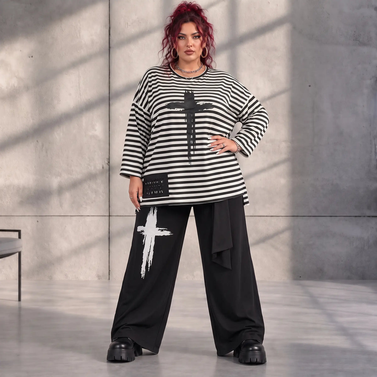 Funky Diva · Shirt · StripeDiva · KD546 · DuoBlack