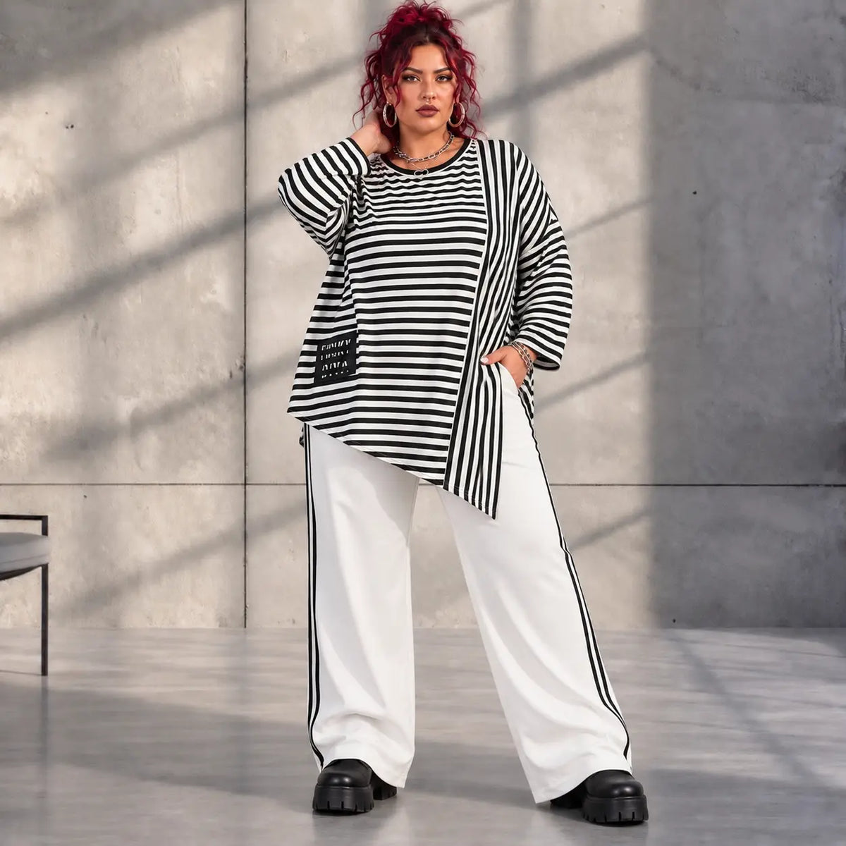 Funky Diva · Shirt · StripeDiva · KD555 · DuoBlack