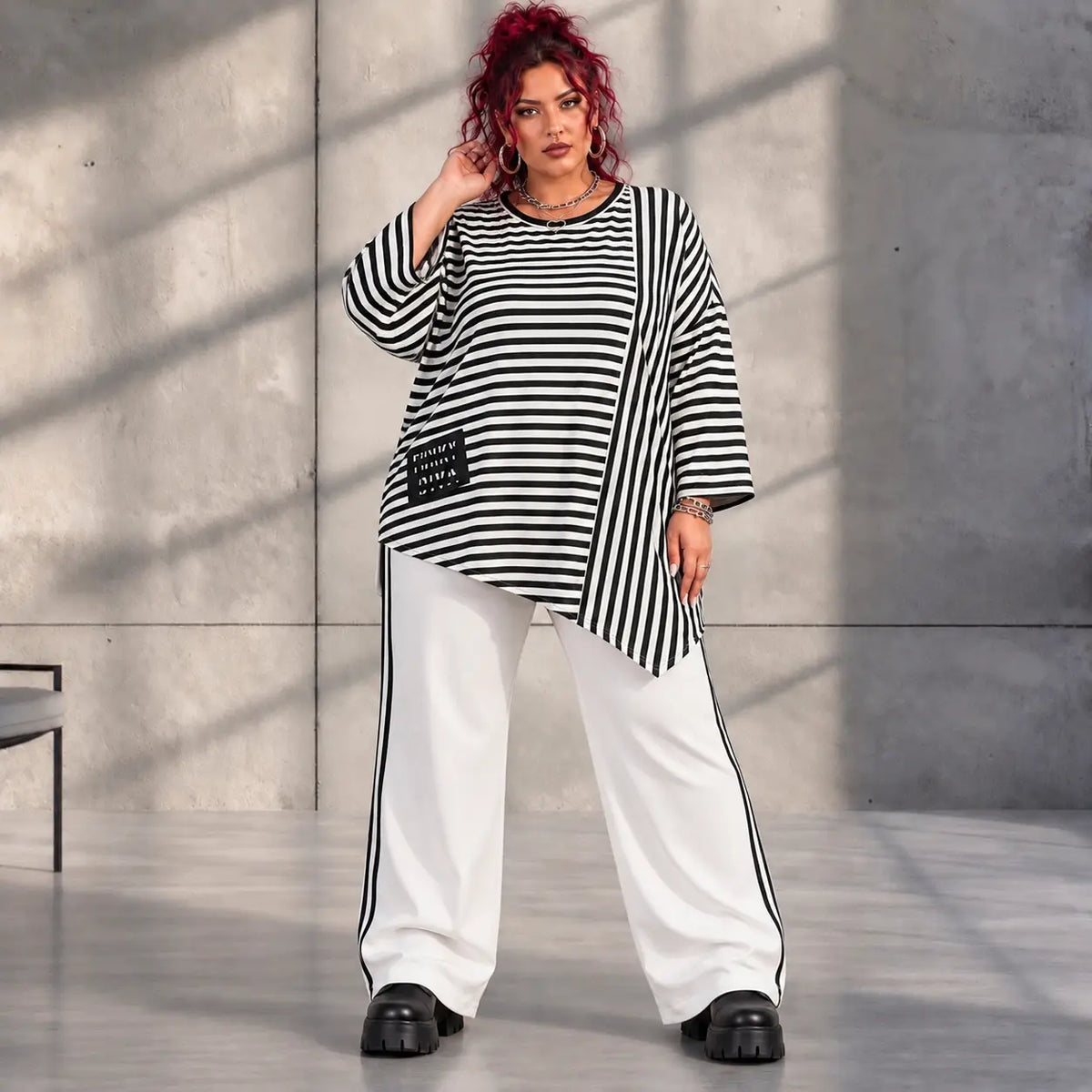 Funky Diva · Shirt · StripeDiva · KD555 · DuoBlack