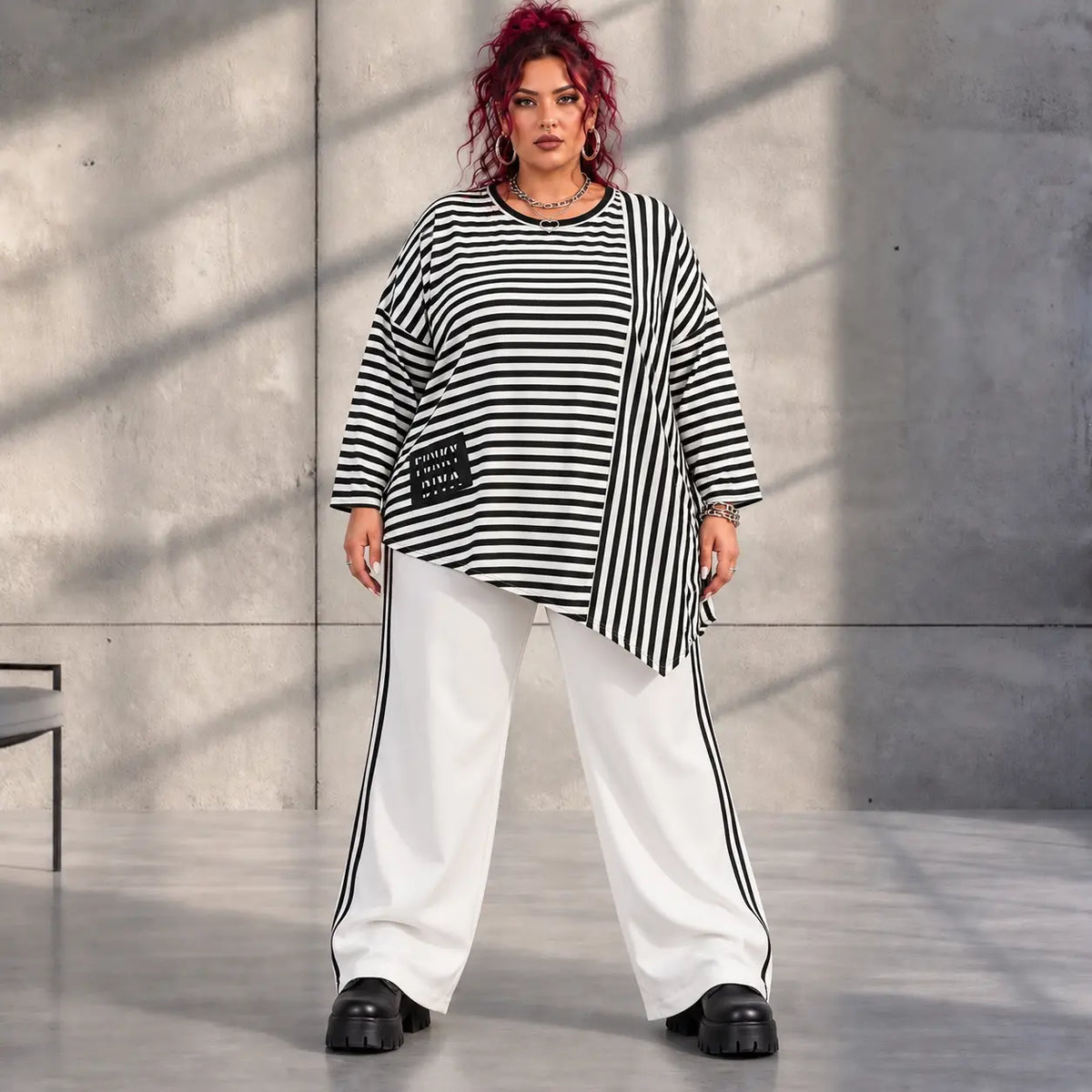 Funky Diva · Shirt · StripeDiva · KD555 · DuoBlack