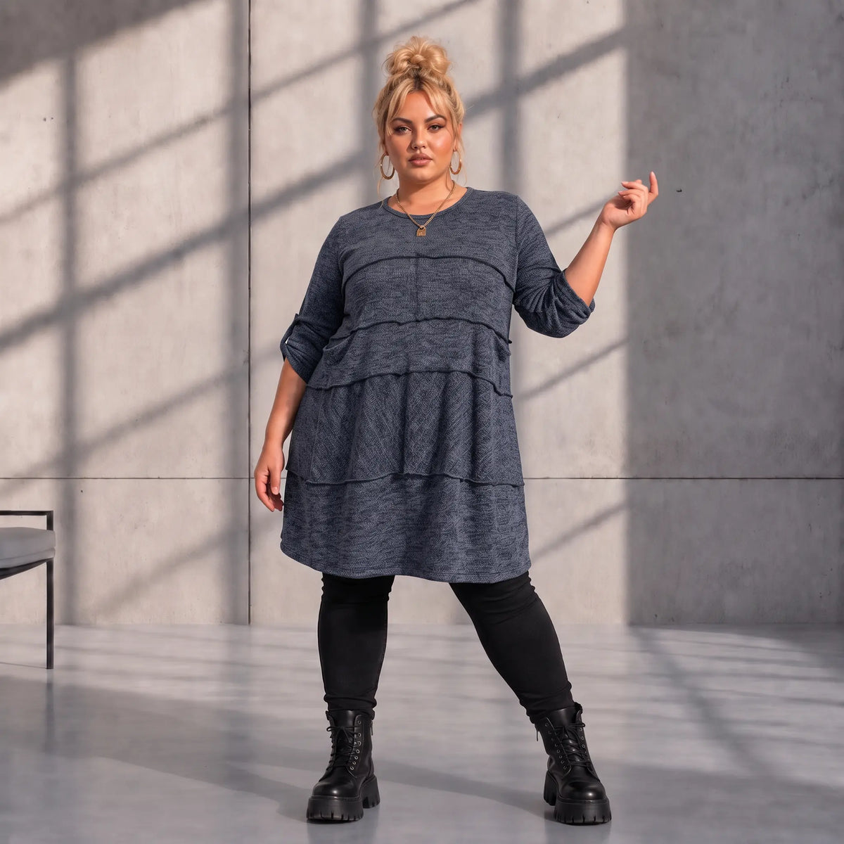 Funky Diva · Shirt · KnittyDiva · KD451 · Dunkelblau