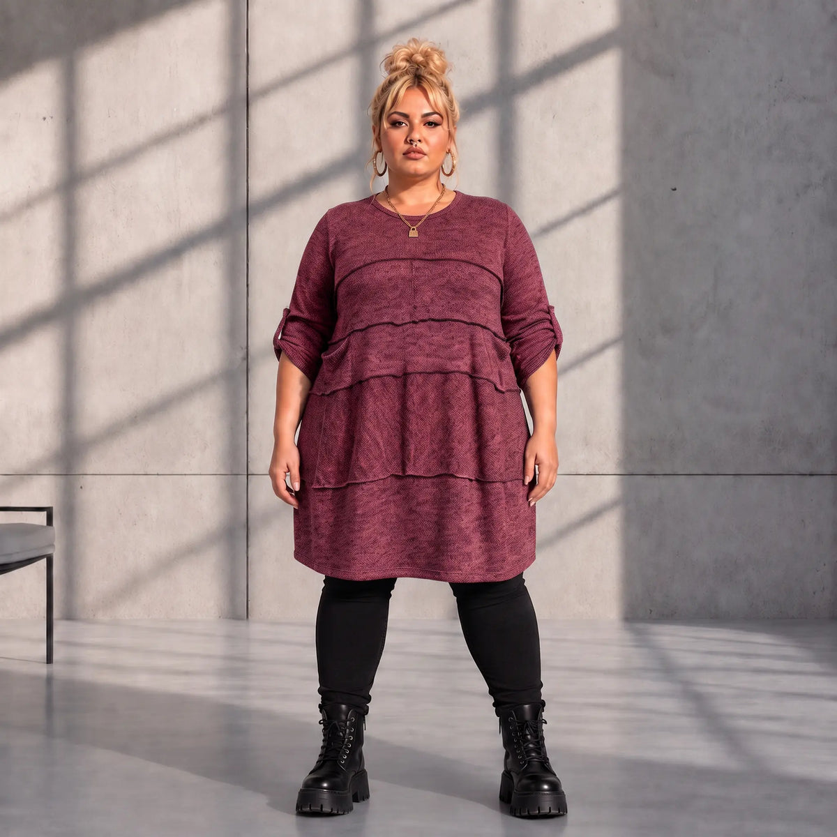 Funky Diva · Shirt · KnittyDiva · KD451 · Wine