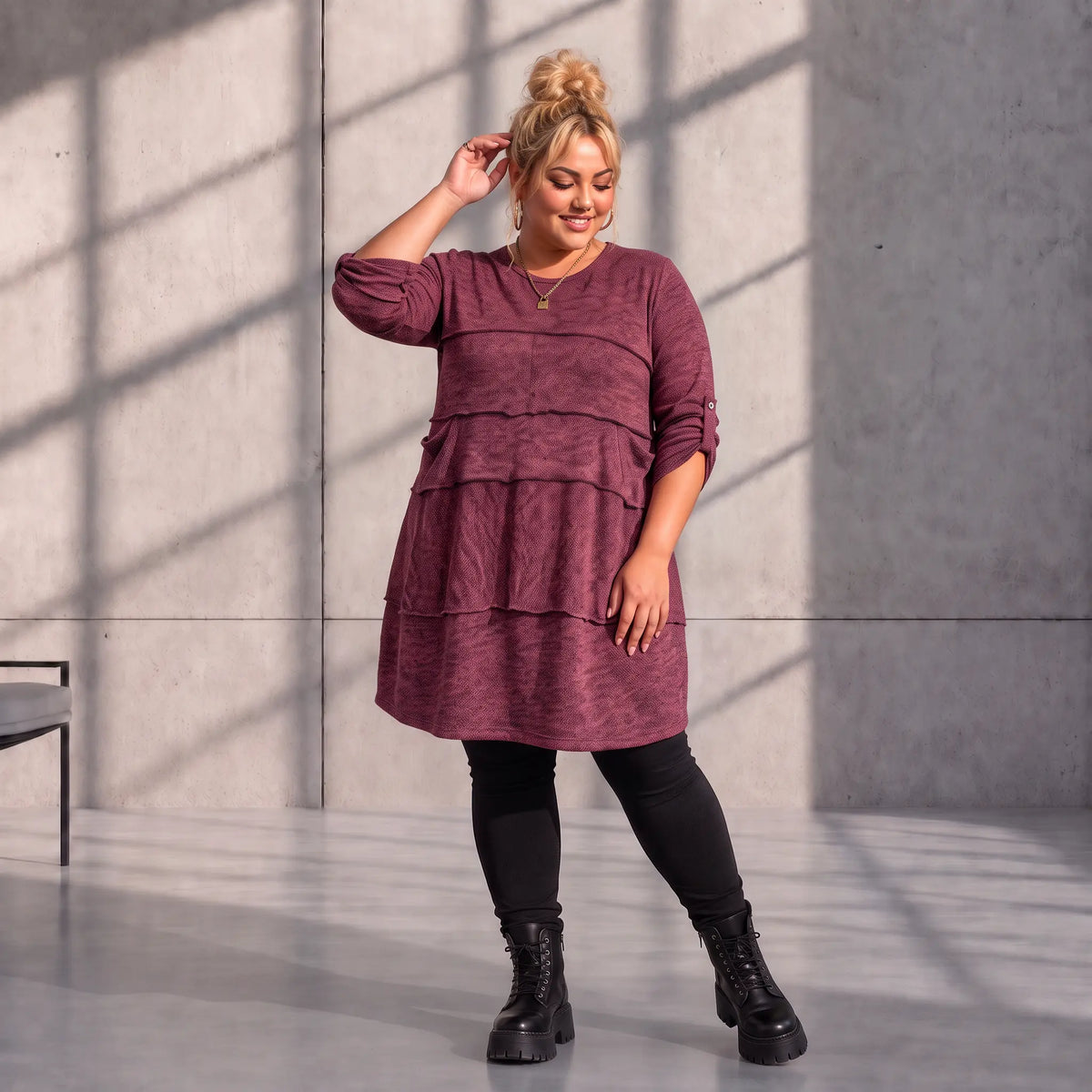 Funky Diva · Shirt · KnittyDiva · KD451 · Wine