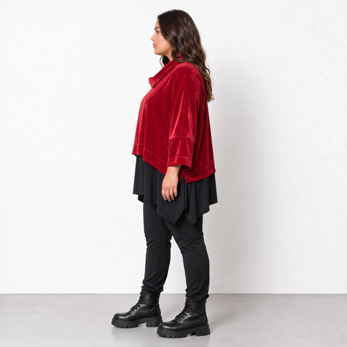 AKH Fashion · Überwurf · Fransi · 7011R · DarkRed