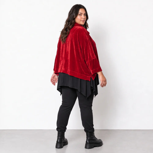 AKH Fashion · Überwurf · Fransi · 7011R · DarkRed