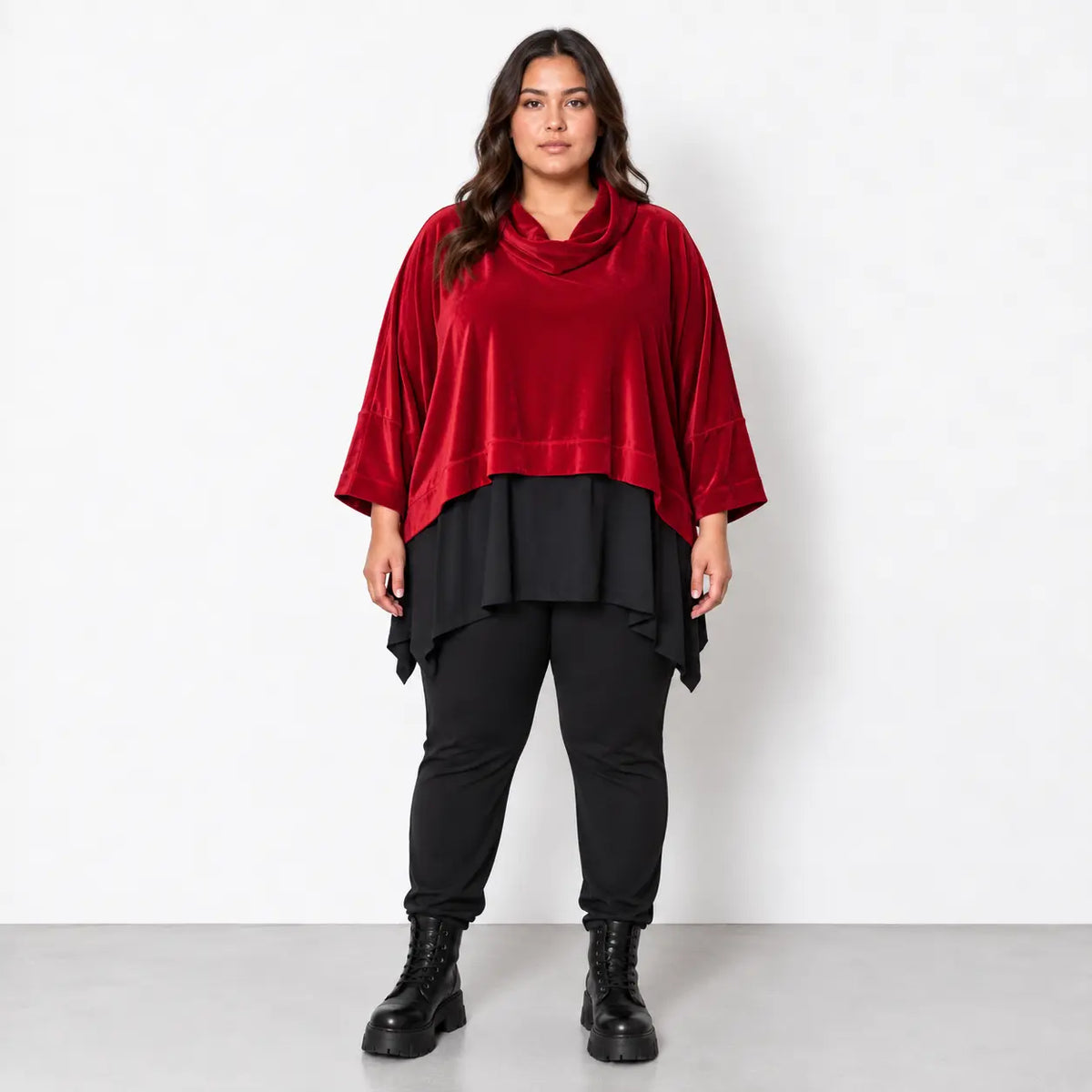 AKH Fashion · Überwurf · Fransi · 7011R · DarkRed