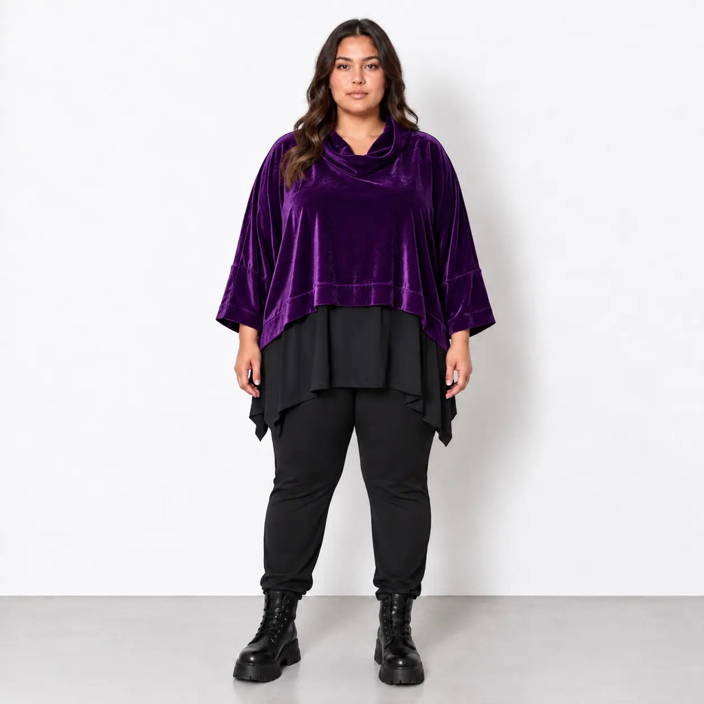 AKH Fashion · Überwurf · Fransi · 7011R · Purple