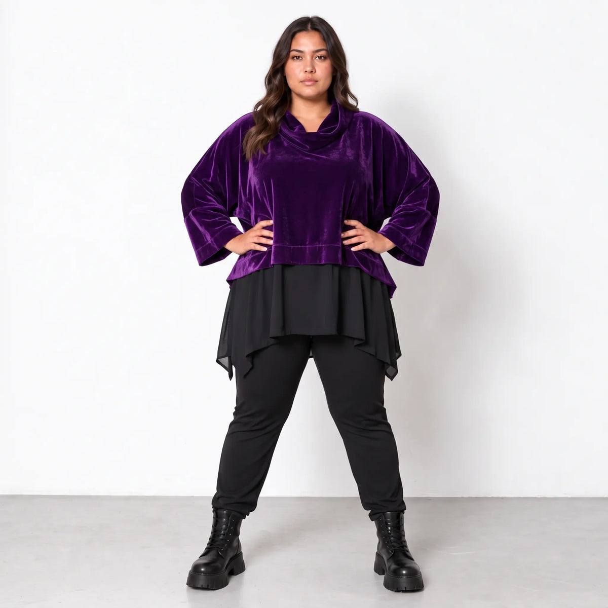 AKH Fashion · Überwurf · Fransi · 7011R · Purple