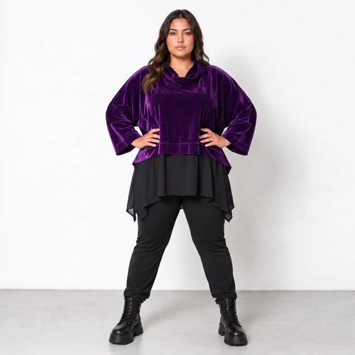 AKH Fashion · Überwurf · Fransi · 7011R · Purple
